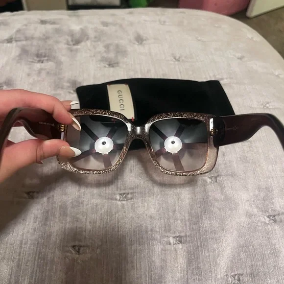 Gucci Glitter Brown Sunglasses
